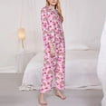 thumbnail image 3 of Balery Cute Flamingo Conjunto de Pijama con Estampado para Mujer, Conjunto de Dos Piezas con Manga Larga, Ropa de Dormir Suave con Bolsillos, Pijamas Cómodos-XX-Large, 3 of 7