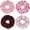 Color 25, variant on 4 count Valentines Hair Scrunchies XOXO Heart Lips Hair Ties Elastics Ponytail Holder Hair Band Cute Love Hair Ropes Hair Accessories for Women Girls Valentine's Day Hair Decoration