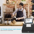 thumbnail image 2 of Syson POS 13" POS Automatic Cash Drawer with Removable Coin Tray 4 Bill/ 4 Coin, RJ11 Cable, 2 Keys, Compatible POS Receipt Printer, 2 of 6