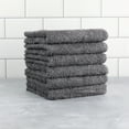 thumbnail image 4 of Mainstays Soft & Plush 6-Piece Washcloth Set, Gray, 4 of 5