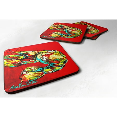 

Carolines Treasures MW1065FC Crawfish Told You So Foam Coaster Set of 4 3 1/2 x 3 1/2 multicolor