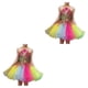 thumbnail image 3 of Sonducket Vestido de baile de Ballet con lentejuelas, disfraces de tutú para niños, ropa de baile, prendas bordadas brillantes, muñequera, Como se muestra 120cm 2piezas, 3 of 6