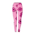 thumbnail image 2 of Gibobby Leggings Afelpados Mujer Leggings de yoga para mujer Impresión paral día para San Valentín Casual Cómodo Leggings para el(Multicolor, M), 2 of 4
