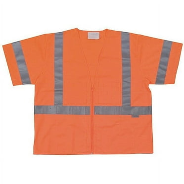 Condor High Visibility Vest,Class 3,XL,Orange 1YAT5