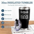 thumbnail image 5 of Lawyer Appreciation Gifts for Men, Christmas Gifts for Law Students Teachers Attorney Paralegal, 30oz Stainless Steel Travel Tumbler, We Can''t Fix Stupid But We Can Give It A Court Date, Black, 5 of 6