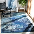 thumbnail image 2 of SAFAVIEH Madison Oscar Abstract Distressed Area Rug, Navy/Ivory, 2'2" x 4', 2 of 8