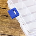 thumbnail image 3 of Allume Jewelry Organizer, Small Plastic Jewelry Box(10 grids) with Movable Dividers Earring Storage Containers Clear, 3 of 6