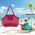 thumbnail image 3 of Bolsa de malla grande para juguetes Bolsa de arena para Piscina de natación Viajes Zapatos de arena Toallas mojadas 18 x 12 x 18 pulgad rojo Baoblaze bolsas de playa de malla, 3 of 8
