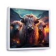 thumbnail image 2 of Designart "Enchanted Portrait Of Yaks" Yaks Floater Framed Canvas Wall Art, 2 of 5