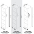 thumbnail image 4 of Black 84-in Tall Wooden Bookcase Shelf, 4 of 4