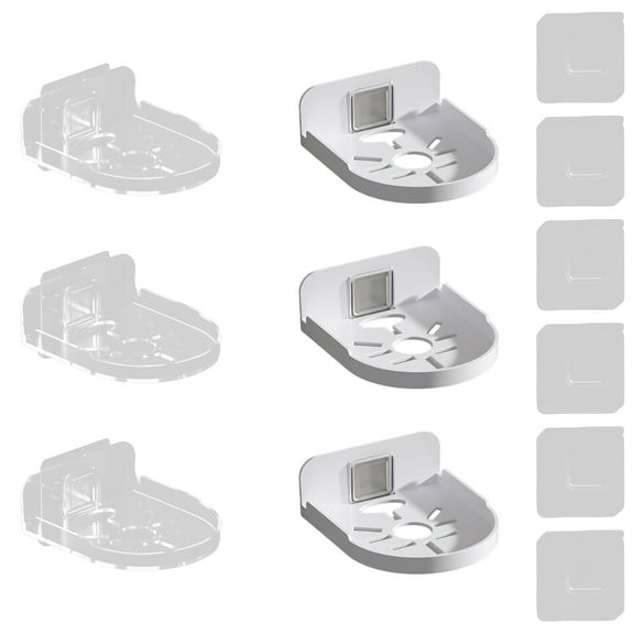 6 Set Home Surveillance No Drill Wall Mount Camera Bracket for Easy Installation