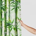 thumbnail image 3 of Shangniulu Shower Curtain for Bathroom with Hooks,Without Odor Polyester Fiber Material,Green Bamboo Bathroom Decorative Shower Curtains Water Repellent Washable White, 3 of 7