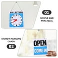 thumbnail image 3 of OULII 3Pcs Open Closed Business Sign in Assorted Color PVC Safety Warning for Cafe, 3 of 7