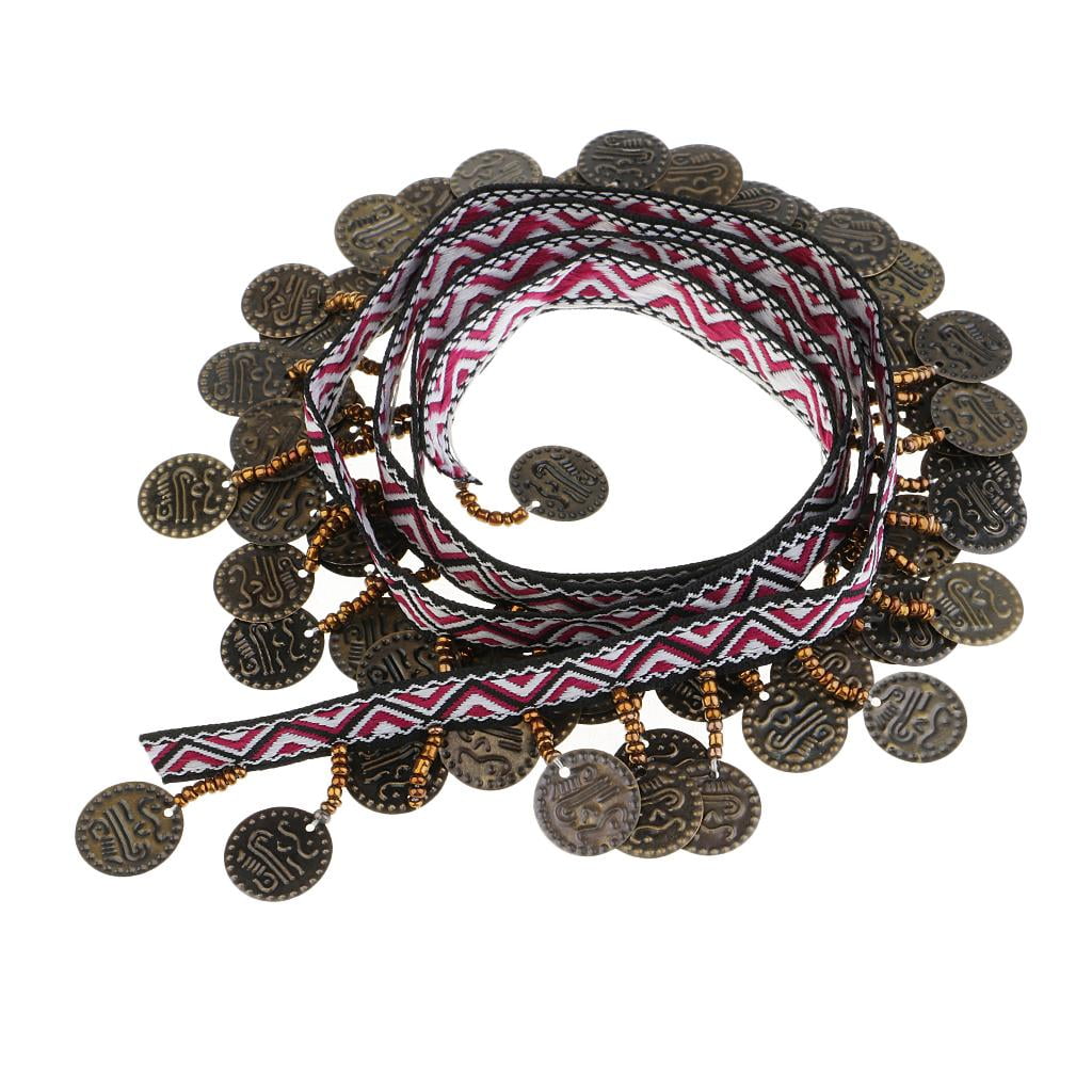 GUOOL 4-10pack Copper Tassel Lace Bohemian Fabric Ribbon Fringe Beaded Drop 10 Pcs