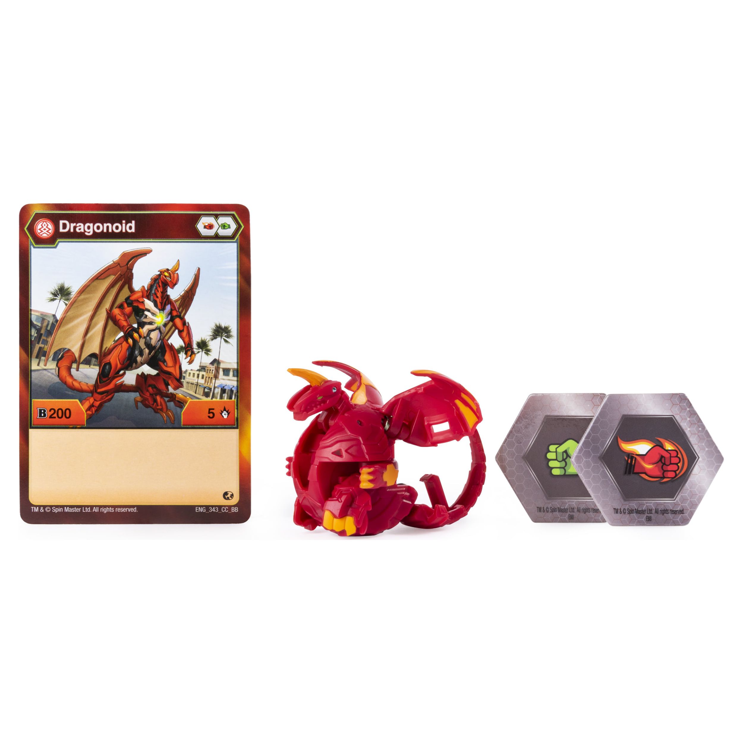 Bakugan, Dragonoid, 2-inch Tall Collectible Action Figure and Trading Card, for Ages 6 and Up - image 2 of 5