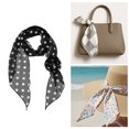 thumbnail image 5 of Unique Bargains 1 Pc Scarf Pattern Rose Neck Scarf Black White, 5 of 5