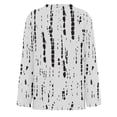 thumbnail image 2 of Uootdi Long Sleeve Shirts for Women Early Fall Fashion Basic Trendy Crew Neck Striped Floral Gift Printed Casual Tops, 2 of 5