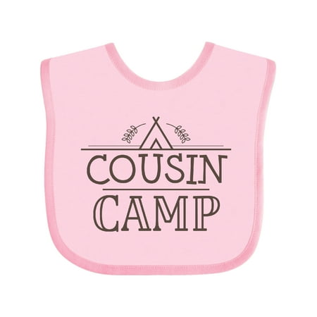 

Inktastic Cousin Camp Family Reunion Gift Baby Boy or Baby Girl Bib