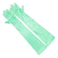 thumbnail image 3 of SUXIAN Elegant Women Long Satin Wedding Party Gloves for and Carnival Celebrations Mint Green One Size, 3 of 3