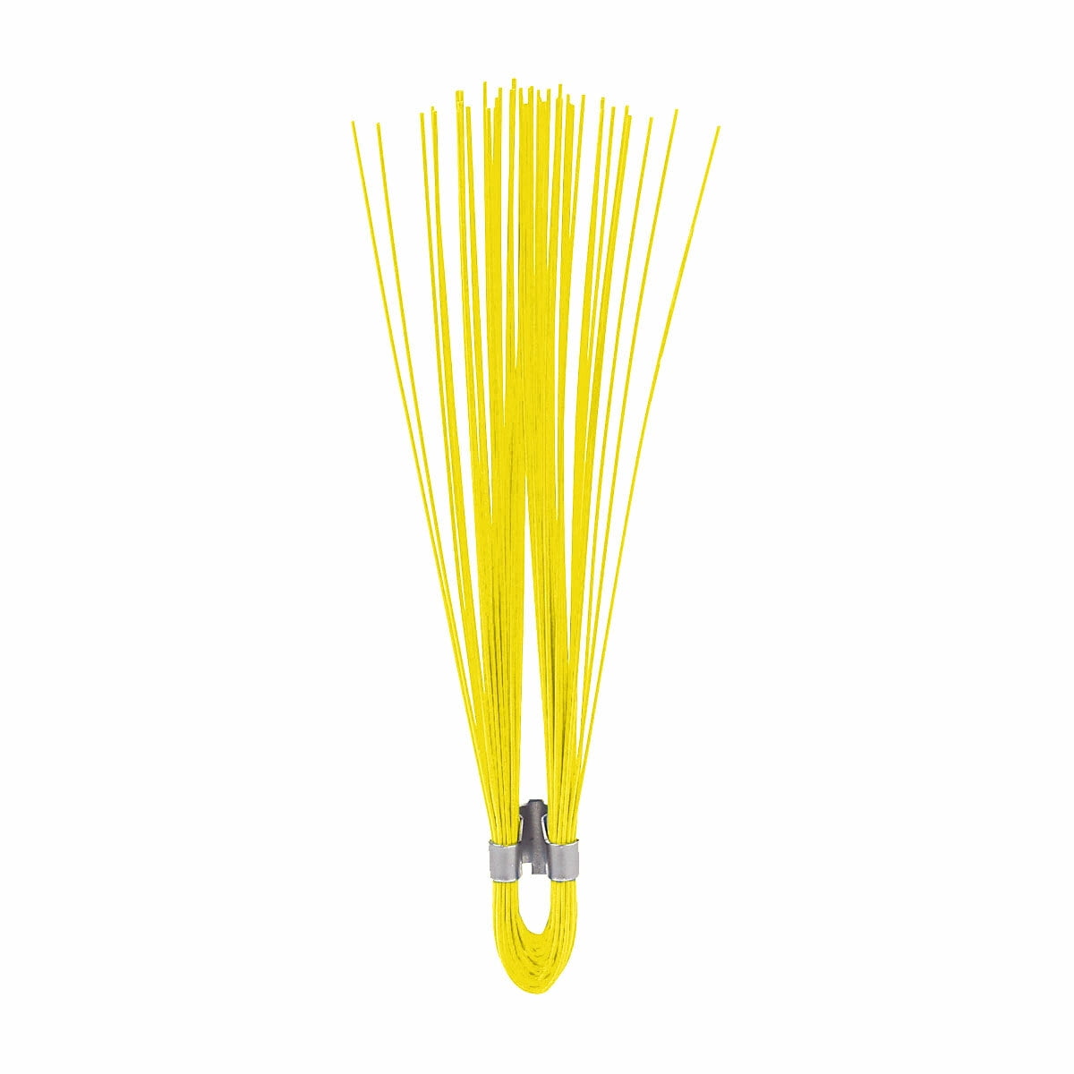 Trail Chasers Ground Markers Flags Yellow 6 inch Marking Whiskers with Lightweight Non-Rust Aluminum Stakes (25-Pack)