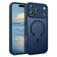 thumbnail image 1 of VENINGO Magnetic for iPhone 17 Pro Max Case, Compatible with Mag-safe, Shockproof Protection Slim Non-Slip Translucent Matte Protective Phone Cover, Royal Blue, 1 of 8