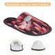 thumbnail image 3 of Fotbe pink butterfly Pantuflas Peludas para Mujer con Estampado, Zapatillas de Peluche, Zapatos de Invierno para Casa, Uso Interior y Exterior-Large, 3 of 8
