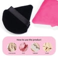 thumbnail image 2 of 12 Pieces Triangle Powder Puff Set for Face, Soft Makeup Sponge for Loose Powder and Body Powder Cosmetic Foundation, Setting Powder Puff for Women, 2 of 5