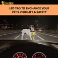 thumbnail image 2 of DoggyLove Led Dog Collar Light – Dog Lights for Night Walking – Glow in The Dark Dog Tag - LED Light Up Dog Tag - Clip On Blinking Dog Tag - Bone Shape ID Tag for Pet Safety, 2 of 7