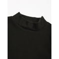 thumbnail image 5 of Alvivi Toddler Girls Boys Fleece Baselayer Thermal Shirt Tee Long Sleeve T-Shirts Undershirt Tops Black 2-3, 5 of 7