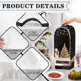 thumbnail image 4 of HELLHERO Snowman Christmas Multifunctional Food Processor Cover with Coffee Maker Protection Polyester Coffee Machine Dust Cover, 4 of 6