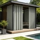 thumbnail image 2 of Lekihaqq Eva Waterproof Outdoor Curtain Solid Color Patio Privacy Shade Windproof Sun Block Ranch Porch Balcony Pergola, 2 of 7