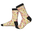 thumbnail image 2 of Disketp Colorful Leaves Unisex Mid-Calf Socks Lightweight Breathable Ventilation Ankle Socks, 2 of 7