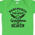 thumbnail image 4 of Inktastic Handpicked for Earth by My Grandma in Heaven Angel Wings Boys or Girls Baby Bodysuit, 4 of 5
