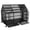 58" Black, variant on Pefilos 54" Heavy Duty Metal Dog Crate with 4 Universal Wheels, Dog Kennel Openable Pointed Top and Front Door Indoor for Large Dogs Cage, Black