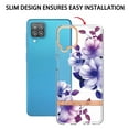 thumbnail image 5 of Allytech Samsung Galaxy A12 Case, Galaxy A12 5G Case, Flower Series Crystal Clear Back Cover Flexible TPU Silicone Shockproof Drop Proof Anti-yellow Protection Case Cover for Galaxy A12, Purple Flower, 5 of 5