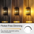 thumbnail image 4 of E12 Candelabra Bulb 40 watt Equivalent, E12 LED Bulb Dimmable Chandelier s, B10 Candle s 2700K Soft White, 90+CRI, 400LM, Clear Glass, 12 Pack, 4 of 5