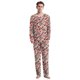 thumbnail image 1 of FCCEXIO-Conjunto de pijamas con estampado Digital de Navidad para pareja, ropa de dormir de manga larga con cuello redondo y pantalones para el hogar, 2 piezas, 1 of 4