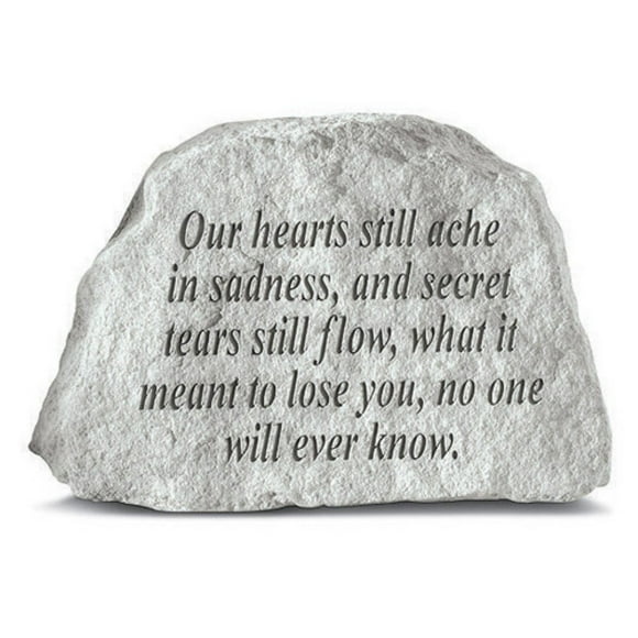 Kay Berry 78120 Our Hearts Still Ache… Memorial Garden Stone, Multicolor