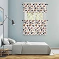 thumbnail image 5 of Farmhouse Rooster Kitchen Curtains Sets for Windows 36 Inch Length, Country Watercolor Flowers Wood Grain Rod Pocket Window Treatments Tier Curtains and Valances Set for Bedroom/Bathroom, 5 of 8
