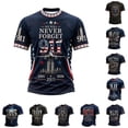 thumbnail image 4 of Men's Vintage 911 Memorial Never Forget American Flag Honor Faith Hope Tshirt, 4 of 4