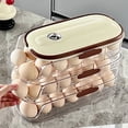 thumbnail image 4 of Transemion Clever Egg Containers For Refrigerators Easy Grip And Stacking Buckle Egg Storage Refrigerator type 1, 4 of 6