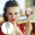 thumbnail image 2 of MasteelfCA Retro Handle Mirror Portable Women Makeup Mirror Carry Handheld Mirror, 2 of 8