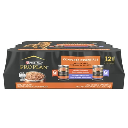 UPC: 0038100178695 | Purina Pro Plan Wet Dog Food for Adult Dogs Complete Essentials Poultry Favorites Variety Pack 13 oz Cans (12 Pack)