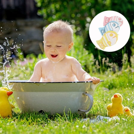 Soimiss Infant Rub Towel Bath Towel Assorted Color 3Pcs