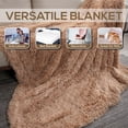 thumbnail image 4 of Cheer Collection Soft and Furry Long Shaggy Hair Throw Blanket, 4 of 5