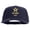 Navy, variant on Star US Army Veteran Military Embroidered Solid Cotton Twill 5 Panel Prostyle Snap Cap - Navy OSFM