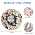 thumbnail image 3 of Shower Caps,Chihuahua and Pioneer Flower Waterproof Shower Cap for Women 4 Pieces,Double Reusable Hair Cover for Shower PEVA Elastic Stretch Hem, 3 of 7