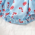 thumbnail image 6 of RMGVDSD My First Christmas Baby Girl Outfit Cute Printed Long Sleeve Bubble Romper Peter Pan Collar Bodysuit Infant Bodysuits Onesies 3-6 Months, 6 of 7