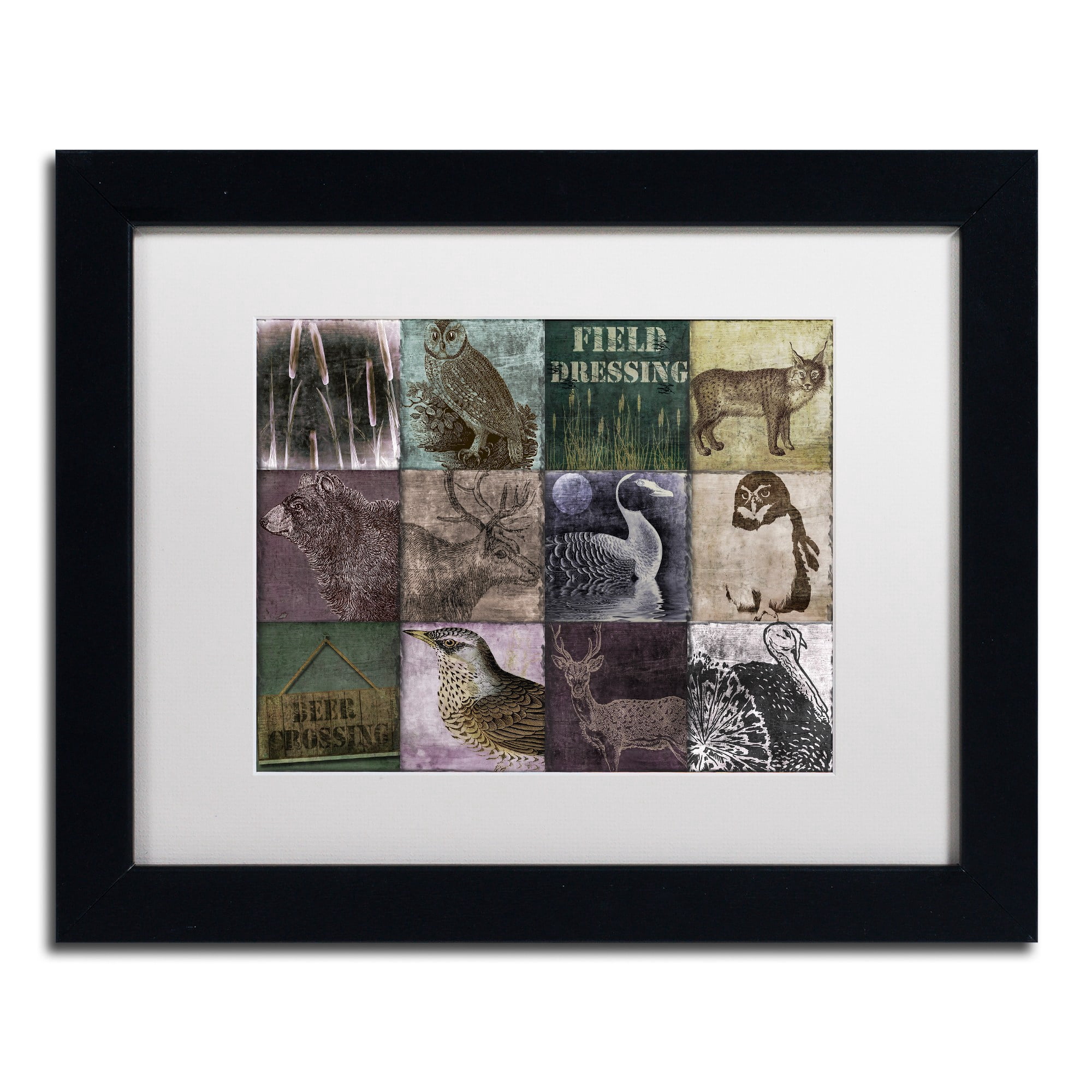 Trademark Fine Art "Hunting Season VI" Canvas Art by Color Bakery White Matte, Black Frame