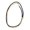 Gold, variant on Fashionable Two Tone Rope Snake Bone Chain Necklace For Gifting